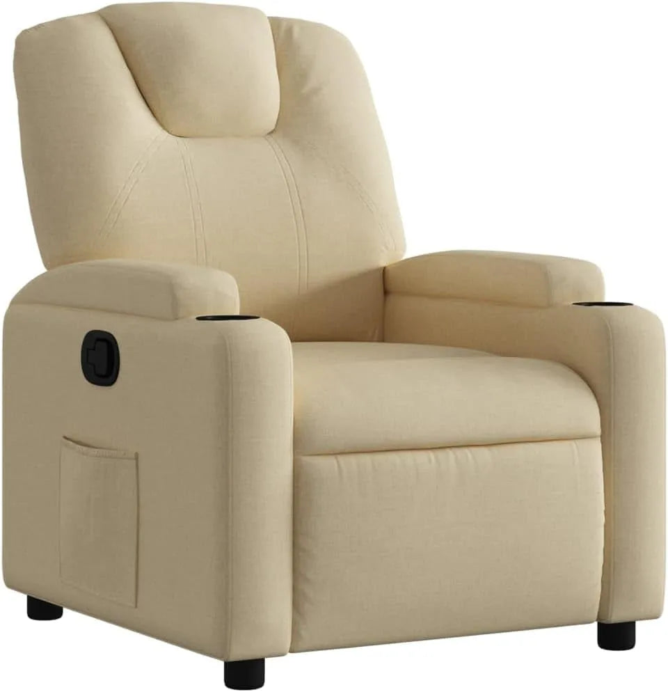 Chaise – revêtement en tissu, avec accoudoirs, avec dossier, réglable, inclinable