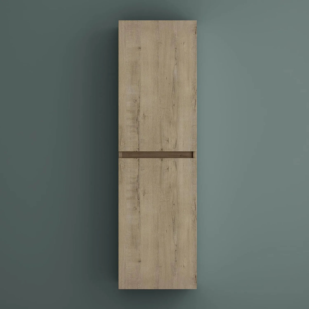 Armoire Murale de Salle de Bains, Chêne Blanc Clair, 120x35x20 cm, 2 Portes, 4 Étagères