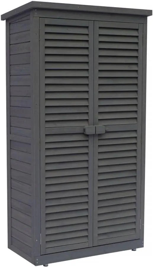 Abri de Jardin Étagé 87 x 46,5 x 160 cm - Couleur Anthracite
