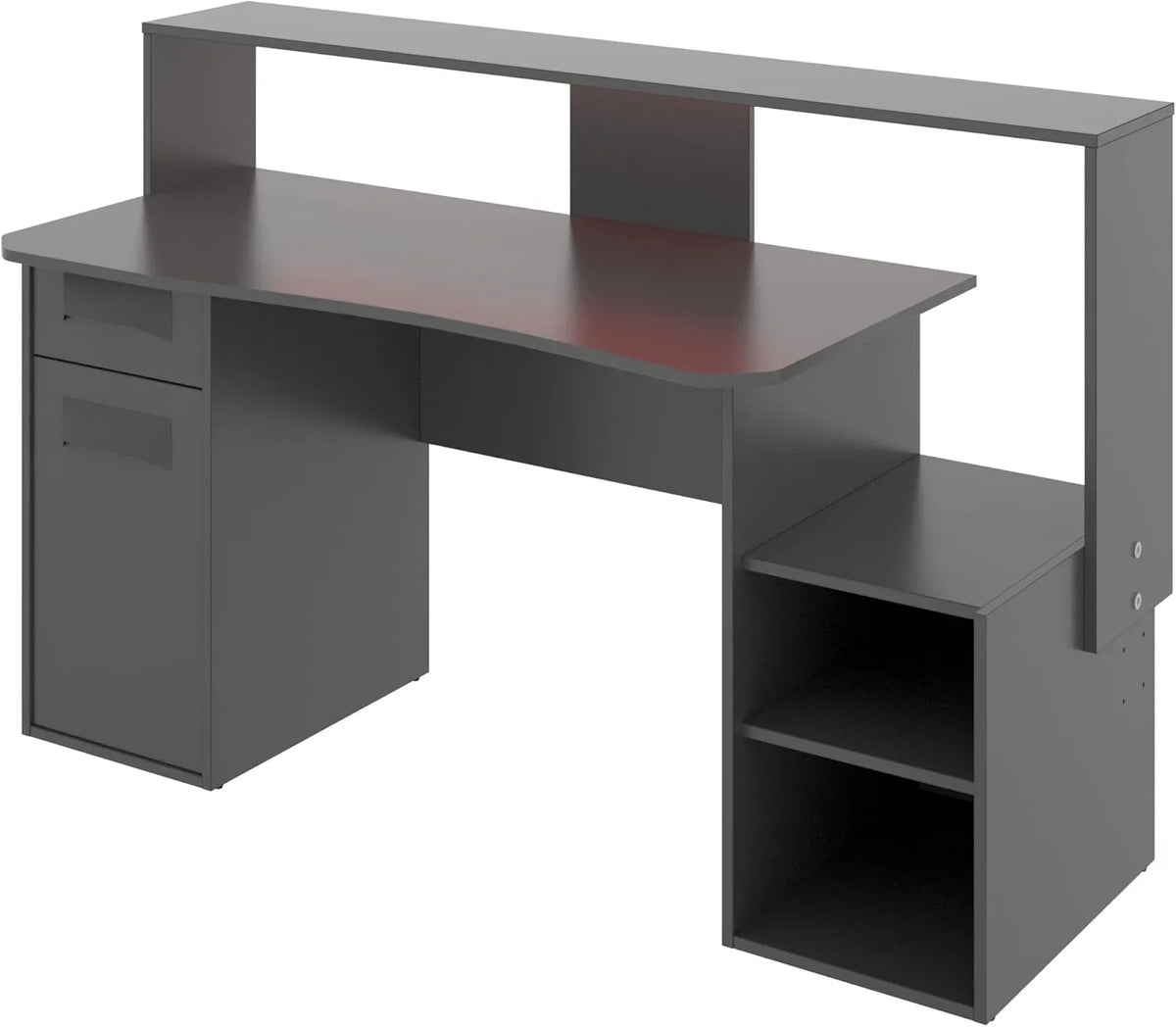 Bureau de Jeu GRUPO RIMOBEL FOSK, Mélamine Graphite, Taille Standard