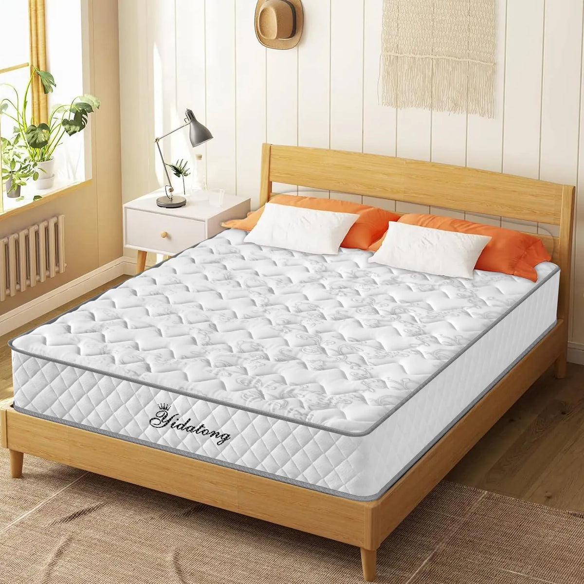 Matelas en Mousse à Mémoire et Latex 140x190 cm - Soutien Ergonomique 7 Zones - Respirant et Hypoallergénique