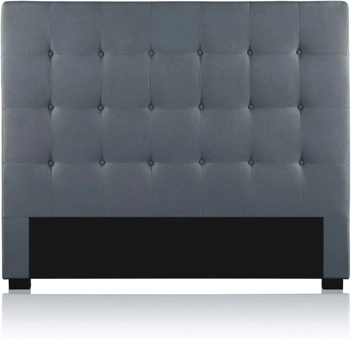 Tête de lit capitonnée en tissu premium gris 140x140 cm - Intense Deco