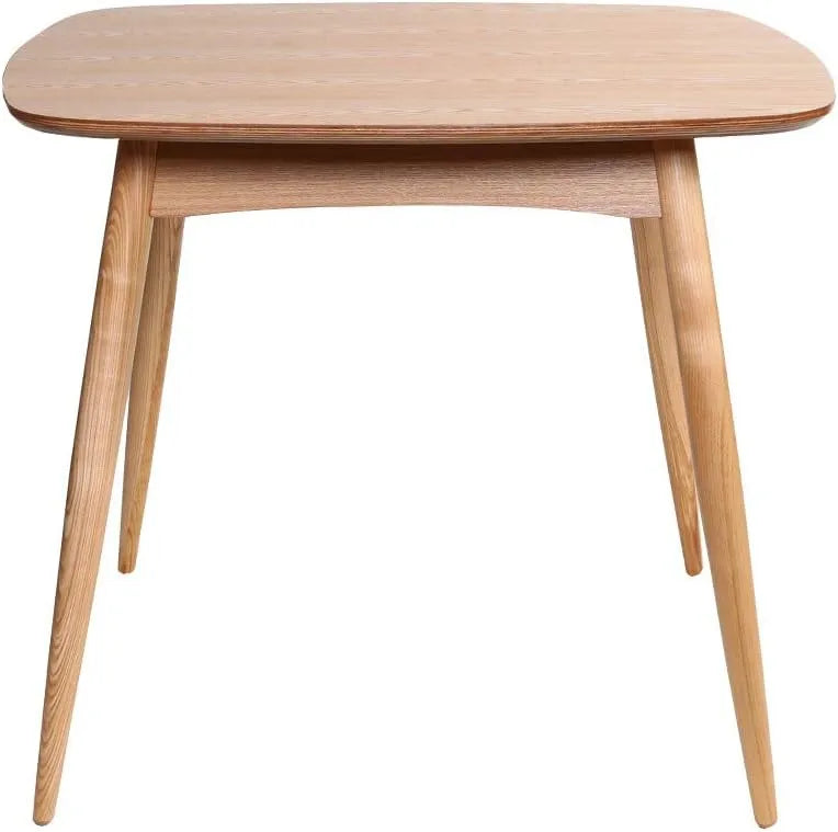Table à Manger Scandinave Carrée en Frêne Naturel 90 cm - Miliboo BALTIK