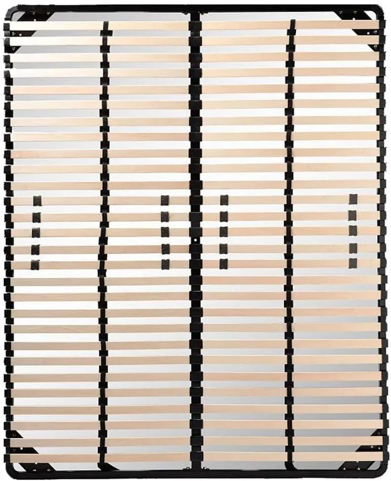 Sommier à Lattes Réglable en Fermeté 160 x 200 cm Noir