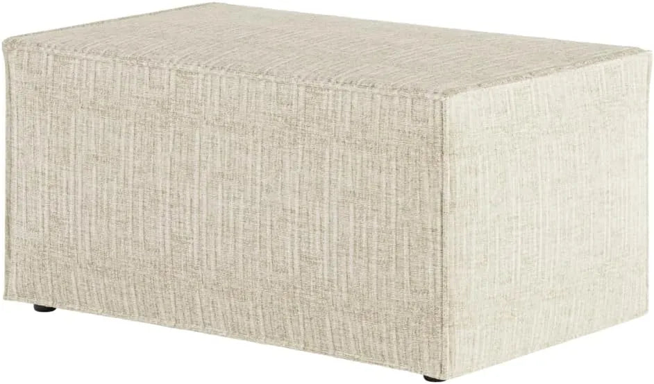 LOUNGITUDE Clarisse - Pouf en Tissu 3D Confortable et Élégant