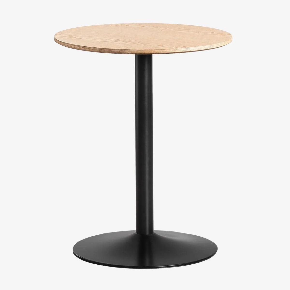 Table à Manger Ronde en Bois et Métal avec Design Moderne - 60 cm