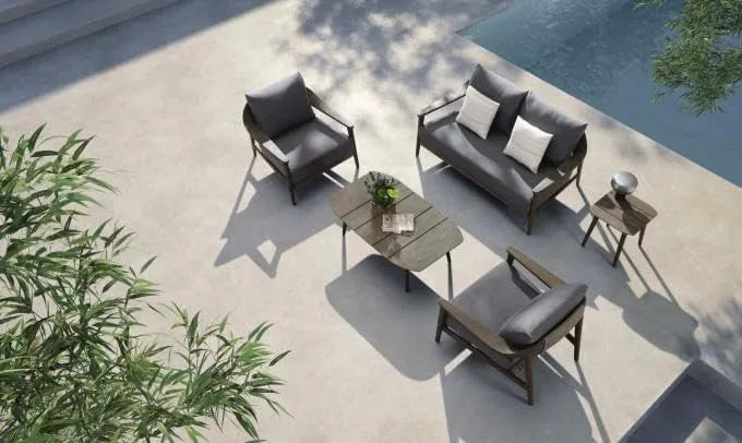 Ensemble de Jardin en Teck Massif pour 4 Personnes - Modèle Come