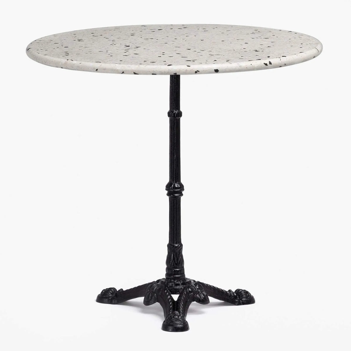 Table de Bar Ronde Terrazzo Noir et Blanc Lupin Slim - SKLUM