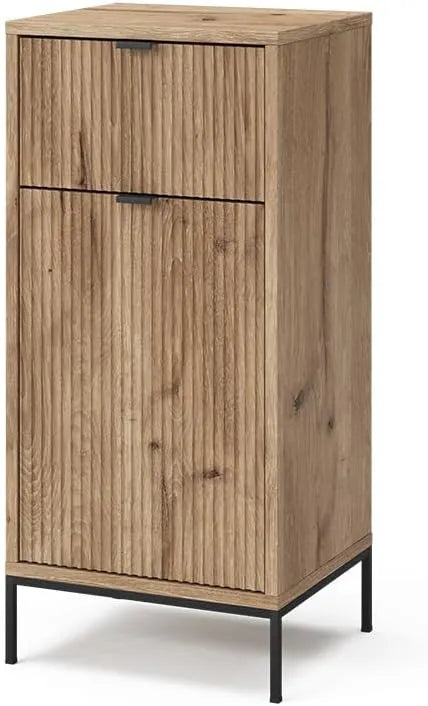 Ensemble de Meuble de Salle de Bain Vicco Eliza en Chêne Viking avec Rangement