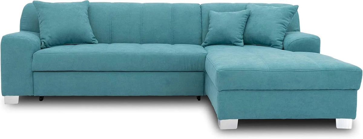Canapé d'angle et canapé panoramique — Capri, forme en L, convertible, 239 × 152 × 75 cm, avec fonction couchage