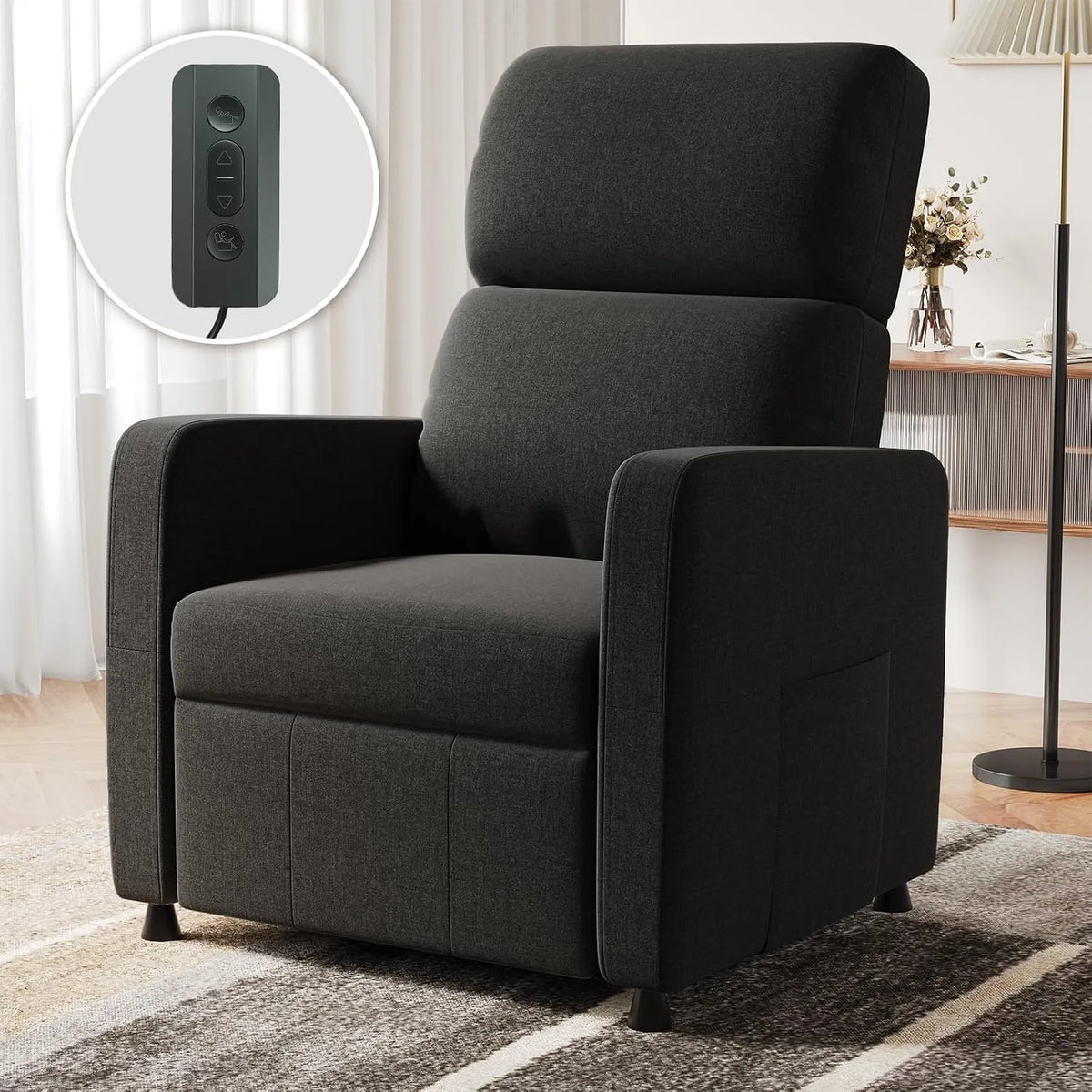 Fauteuil relax et fauteuil inclinable: avec dossier, réglable, avec télécommande, extensible