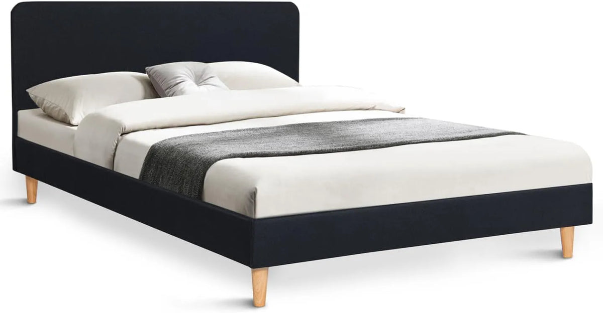 IDMarket: revêtement en tissu, 140 × 190 cm, noir