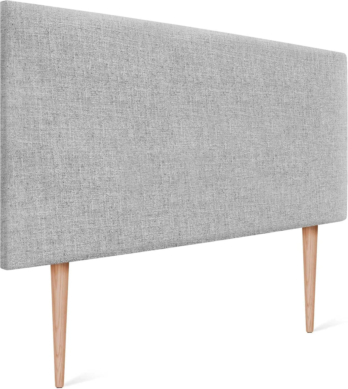 Lit rembourré et cadre de lit tapissé: 95 × 105cm, gris