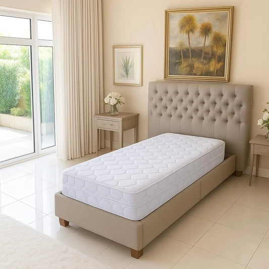 Ensemble de 2 Matelas Mémoire de Forme 80x200 cm pour Sommiers Électriques - Housse Lavable - 7 Zones de Confort Respirant