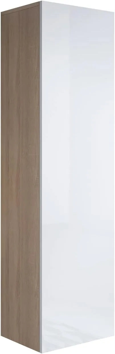 Armoire Murale Moderne Luke V4 en Sonoma et Blanc, 40x165x29 cm