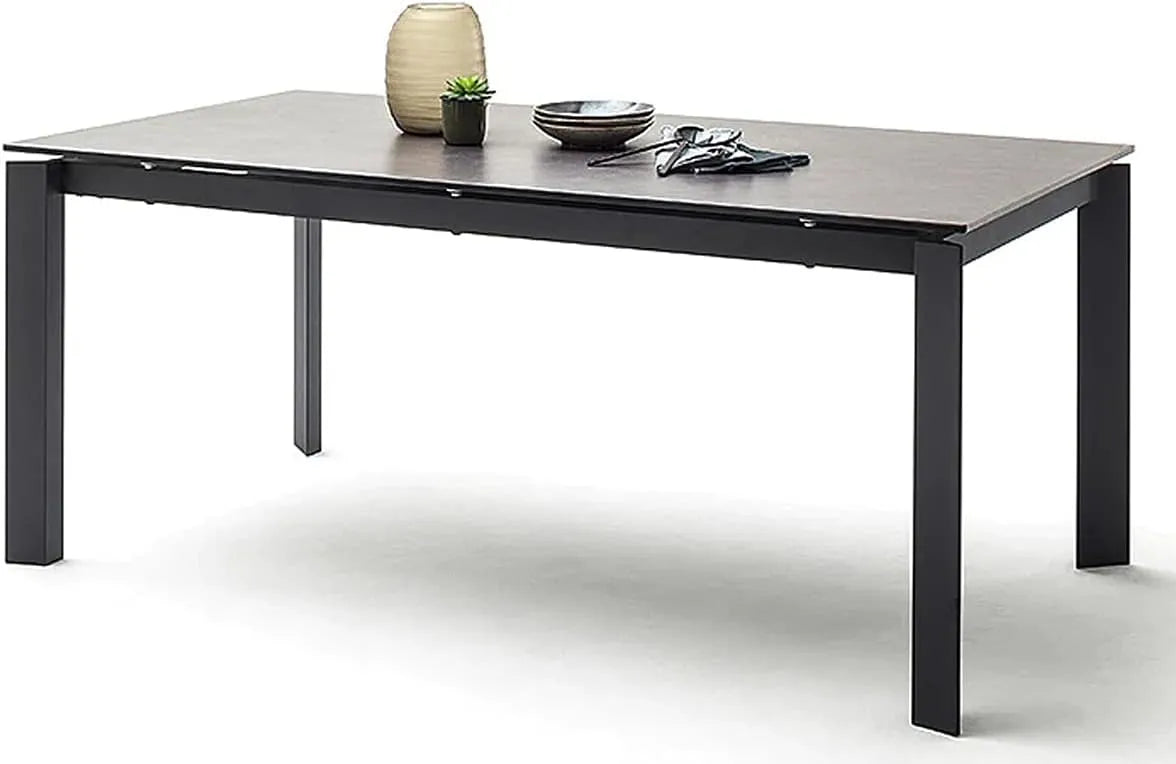Table à Manger Extensible en Céramique Anthracite, 180-240 cm