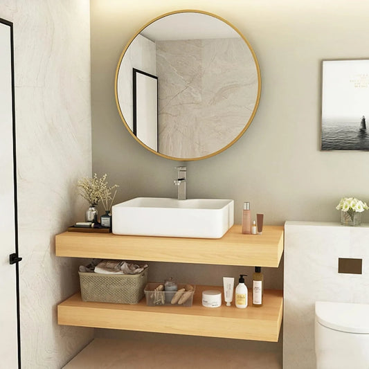 Ensemble Mural de Salle de Bain 60 cm avec Lavabo Céramique