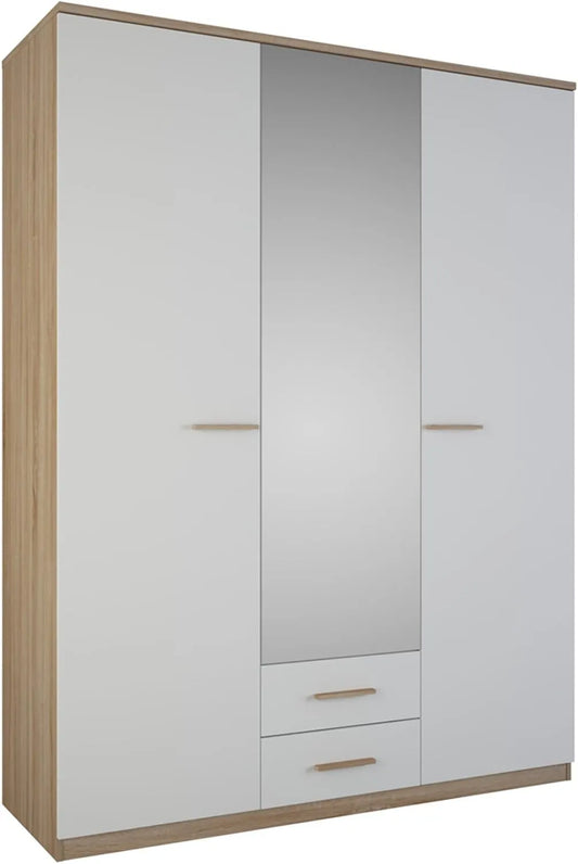 Armoire à Trois Portes en Chêne - 161,1x210,9x55 cm