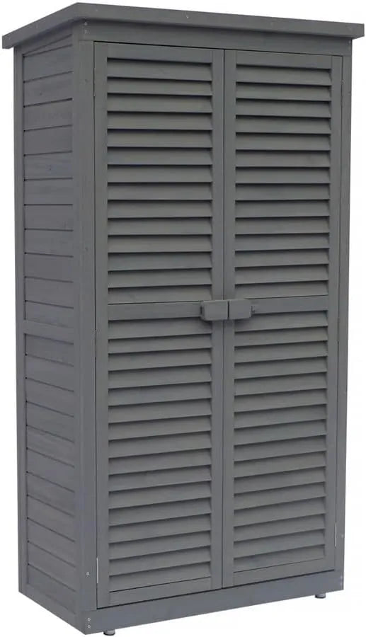 Cabane de Rangement Extérieur Anthracite 87x46,5x160 cm