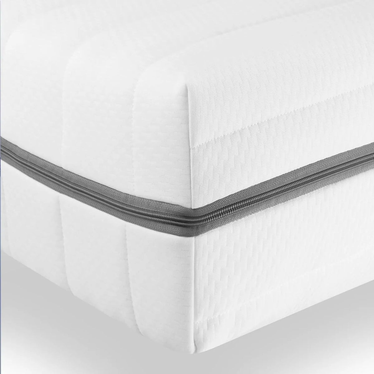 Matelas Ergonomique 200x200 cm 7 Zones - Confort et Soutien - Housse Respirante Amovible