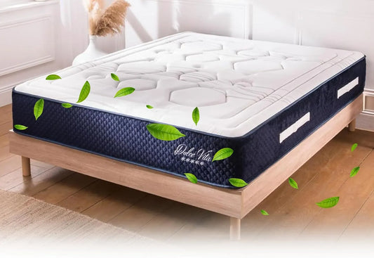 Matelas Luxe 160x200 cm Dolce Vita, Épaisseur 28 cm, 859 Ressorts Ensachés, Mémoire de Forme Haute Densité, Confort Ferme et Soutien Orthopédique