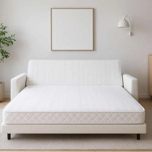 Matelas BZ 140x200 avec Mousse Confortable et Tissu Résistant - Hauteur 15 cm - Soutien Ferme