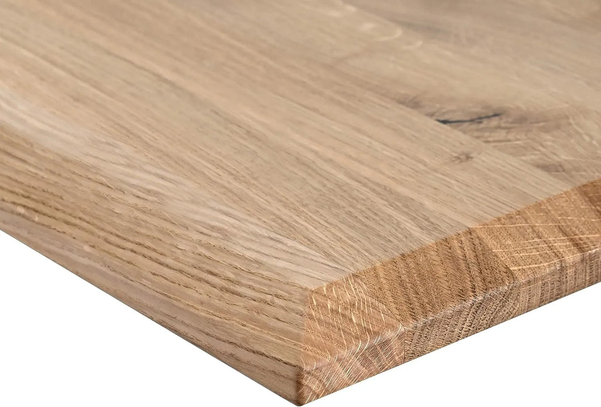 Plateau de Bureau en Chêne Massif 180x80 cm, Finition Huile Satinée