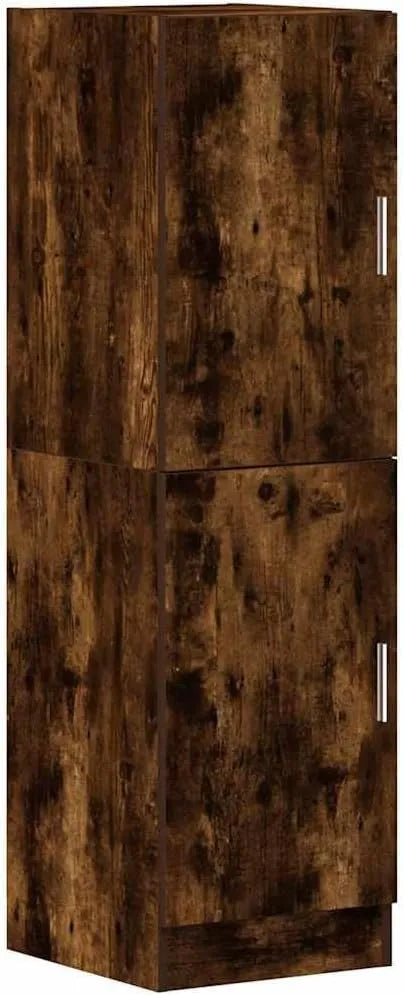 Armoire de cuisine en bois d'ingénierie chêne fumé 38x41,5x131,5 cm - Élégance moderne