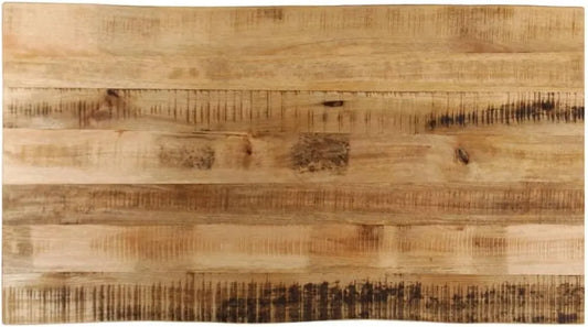 Plateau en Bois de Manguier Massif avec Bord Naturel pour Intérieur, Table Polyvalente pour Maison ou Commerce