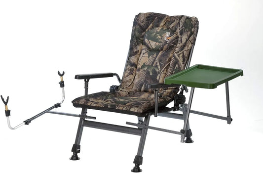 Chaise de pêche de luxe Carp F5R ST/P Wald avec support pour canne