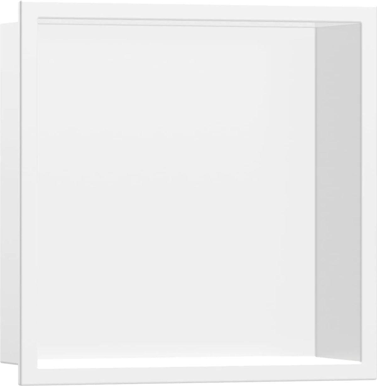 HANSGROHE XtraStoris Niche Murale 300x300x70 avec Cadre Blanc Mat Intégré