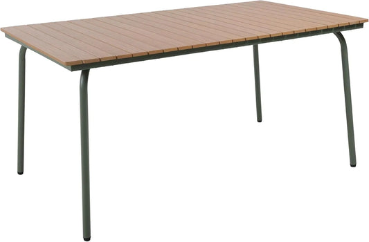 Table de Jardin Rectangulaire en Acier 160 x 90 cm - Oviala