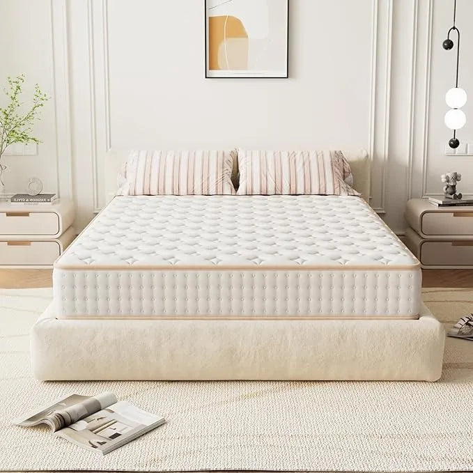 TEENO Matelas 160x200 cm, Confort Épais 18 cm, Support Haute Résilience, Ultra Respirant, Double Face Réversible