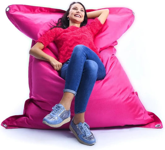 Pouf de Jardin Extérieur Rose - Confort et Élégance pour Terrasse