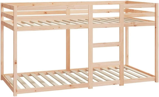 Lit Superposé en Bois de Pin Massif 90x200 cm sans Matelas - vidaXL