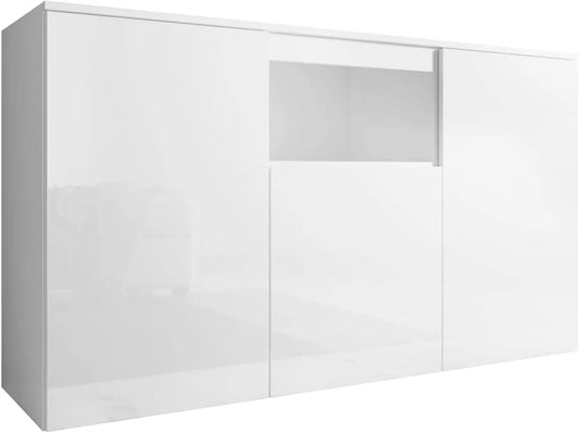 MB Muebles Bonitos — 3 Portes, 140 × 82 × 40 cm, blanc