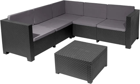 Ensemble de meubles de jardin oasis en graphite