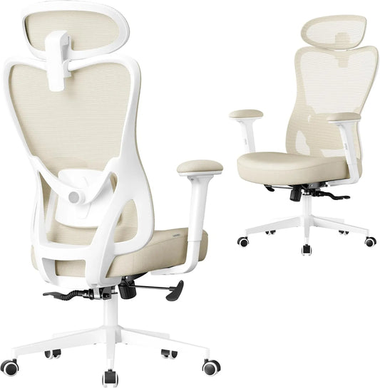 SONGMICS OBN066LF01 Bureau et table informatique: réglable, 150 kg, beige