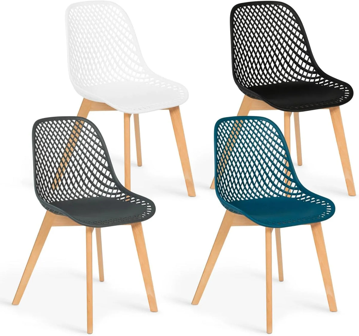 Chaise: Lot de 4, gris