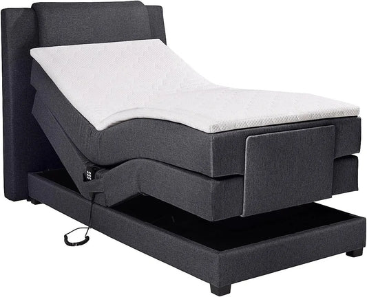 Vente-unique — revêtement en tissu, 100 × 200 cm, anthracite