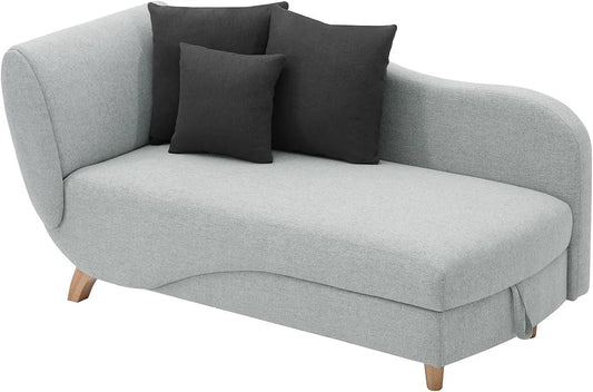 Vente-unique: angle droit, revêtement en tissu, avec rangement, convertible, gris, avec rangement intégré