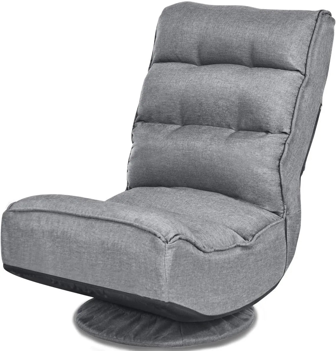 Chaise: pivotant, avec dossier, pliable, réglable, 5 Niveau ×, gris, inclinable
